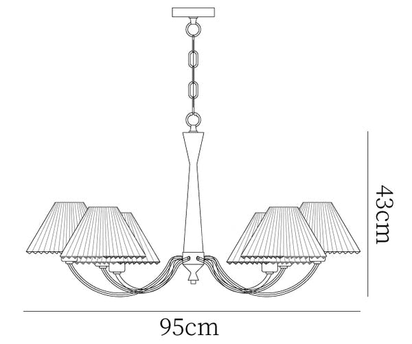 Pleated_Chandelier_size