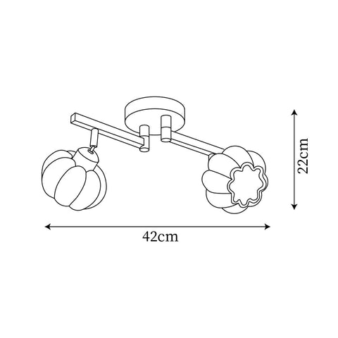 Venus_Pumpkin_Ceiling_Lamp_size