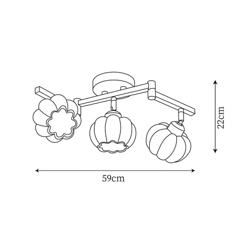 Venus_Pumpkin_Ceiling_Lamp_size