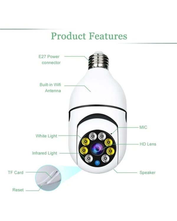 360° WIFI BULB SECURITY CAMERA - Image 4