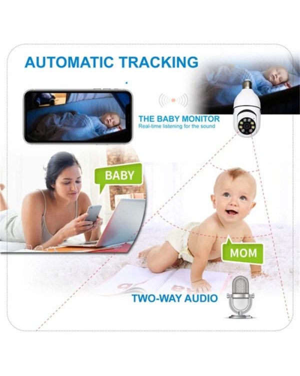 360° WIRELESS WIFI LIGHT BULB SECURITY CAMERA (Copy) - Image 6