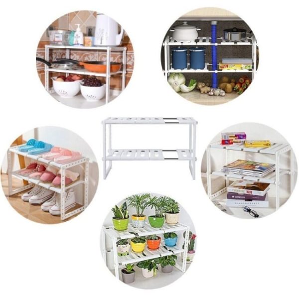 Adjustable Kitchen Rack Pool Space Arrangement Frame - Image 3