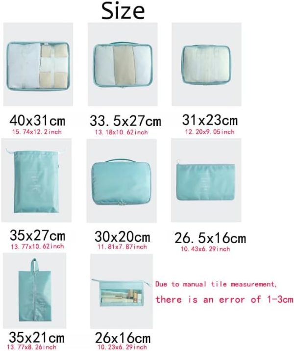 13 Pcs Packing Cubes for Storage Luggage - Image 2