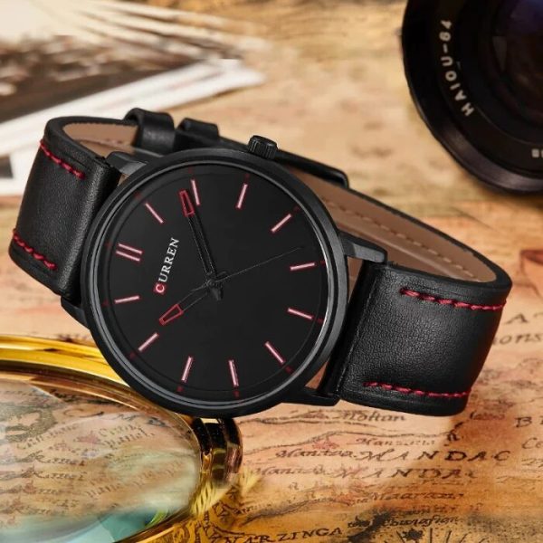 CURREN Original Brand Leather Straps Wrist Watch For Men With Brand (Box & Bag)-8233 - Image 3