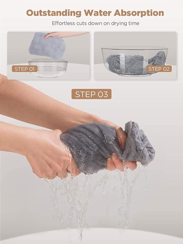 Microfiber Hair Towel 3 Packs - Image 6