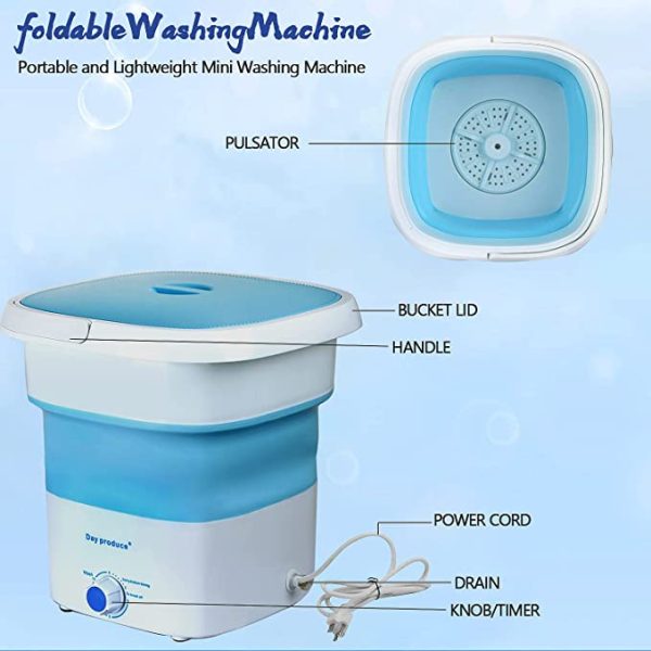 8L Portable Foldable Mini Washing Machine - Image 4