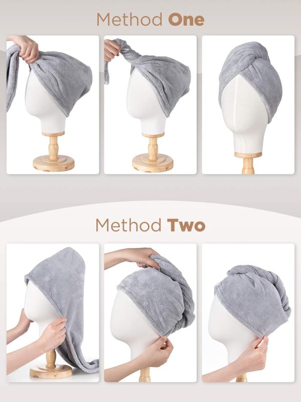 Microfiber Hair Towel 3 Packs - Image 4