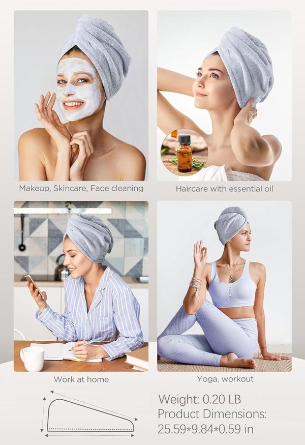 Microfiber Hair Towel 3 Packs - Image 3