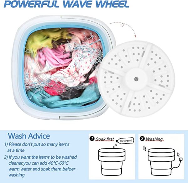 8L Portable Foldable Mini Washing Machine - Image 3