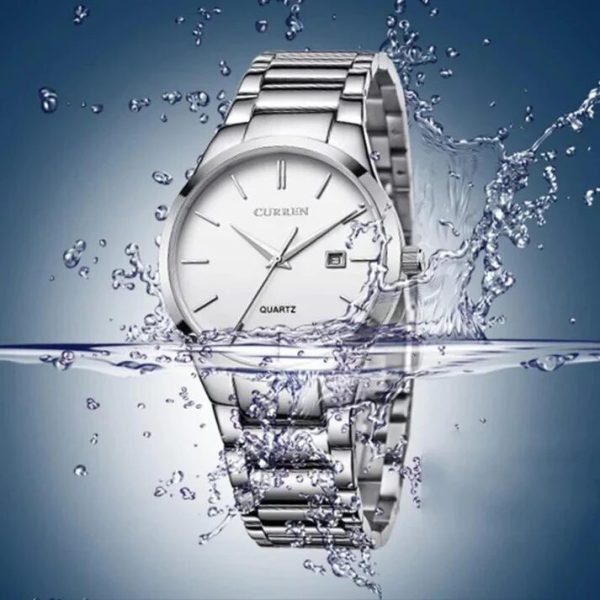 CURREN Original Brand Stainless Steel Band Wrist Watch For Men With Brand (Box & Bag)-8106 - Image 2