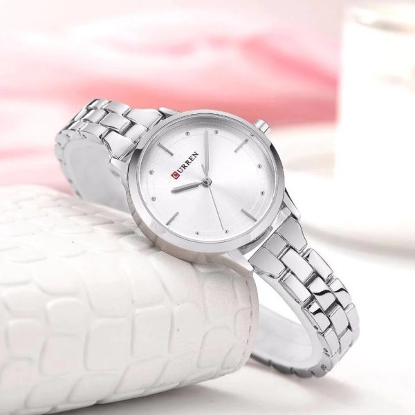 CURREN Original Brand Stainless Steel Band Wrist Watch For Couples With Brand (Box & Bag)