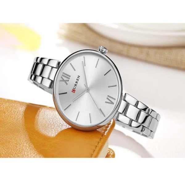 CURREN Original Brand Stainless Steel Band Wrist Watch For Couples With Brand (Box & Bag) - Image 3