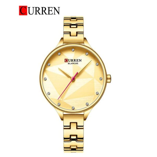 CURREN Original Brand Stainless Steel Band Wrist Watch For Women With Brand (Box & Bag)-9047 - Image 5