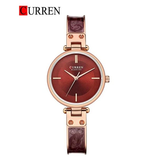 CURREN Original Brand Stainless Steel Band Wrist Watch For Women With Brand (Box & Bag)-9058 - Image 6