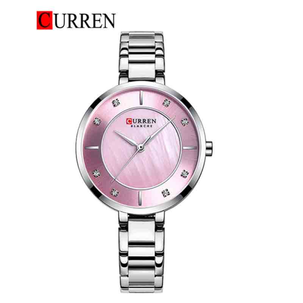 CURREN Original Brand Stainless Steel Band Wrist Watch For Women With Brand (Box & Bag)-9051 - Image 5