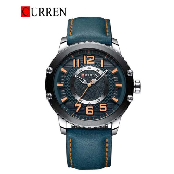 CURREN Original Brand Leather Straps Wrist Watch For Men With Brand (Box & Bag)-8341 - Image 4