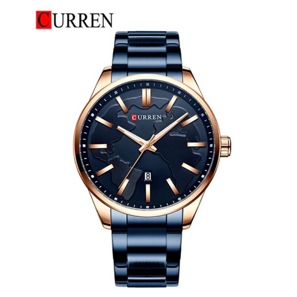 CURREN Original Brand Stainless Steel Band Wrist Watch For Men With Brand (Box & Bag)-8366 - Image 5