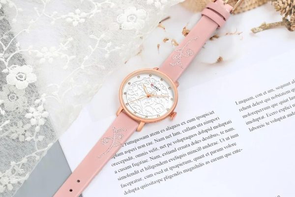 CURREN Original Brand Leather Straps Wrist Watch For Women With Brand (Box & Bag)-9046 - Image 2