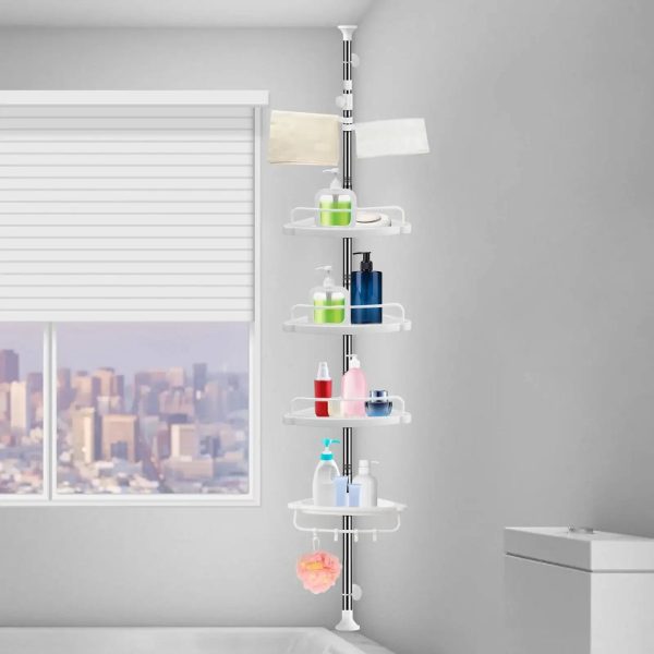 4 Tier Adjustable Shelf Bathroom Organizer - Image 6