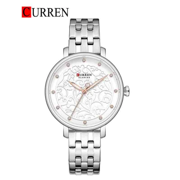 CURREN Original Brand Stainless Steel Band Wrist Watch For Women With Brand (Box & Bag)-9046