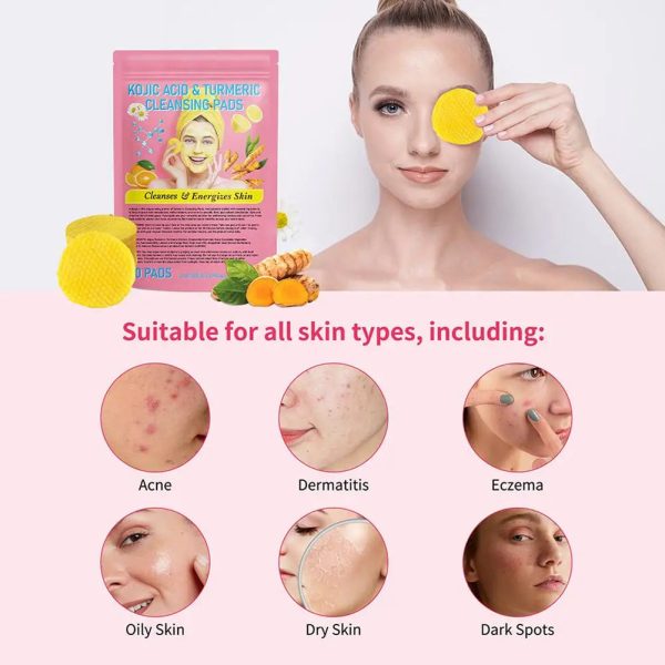 Turmeric Kojic Acid Cleansing Pads - Image 7