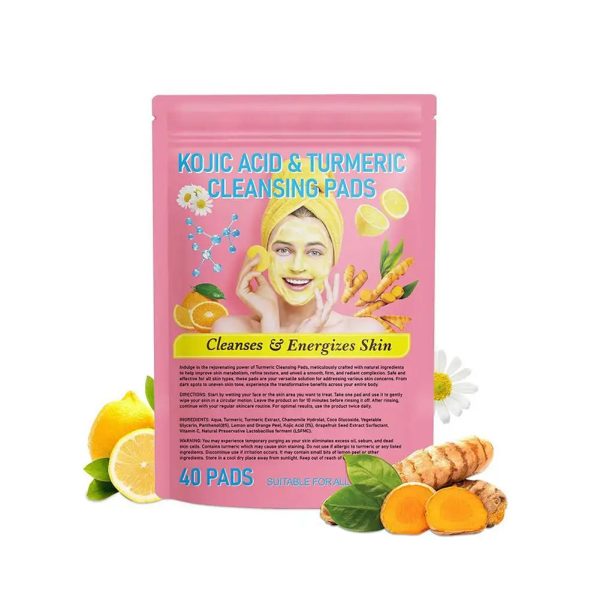 Turmeric Kojic Acid Cleansing Pads - Image 4