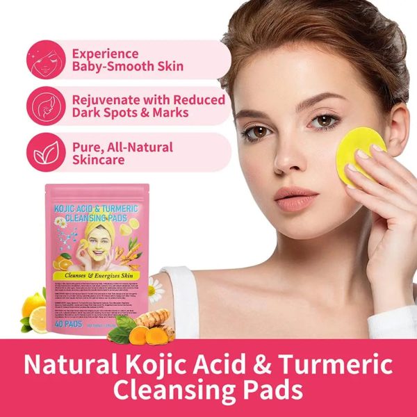 Turmeric Kojic Acid Cleansing Pads - Image 2