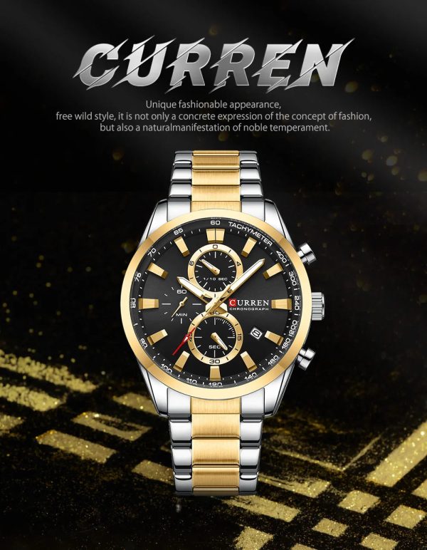 CURREN Stainless Steel Watch For Men With Box - Image 6