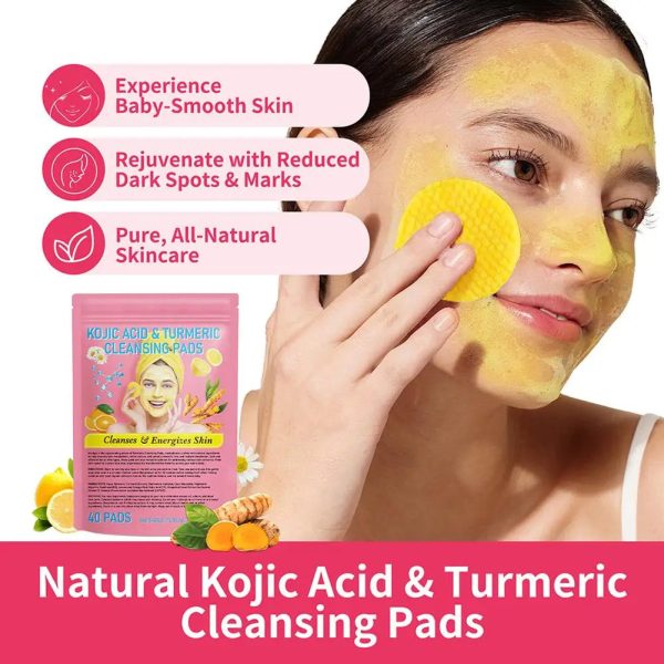 Turmeric Kojic Acid Cleansing Pads - Image 3