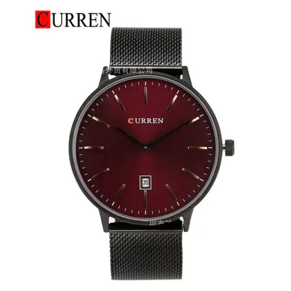 CURREN Original Brand Stainless Steel Band Wrist Watch For Men With Brand (Box & Bag)-8302 - Image 3