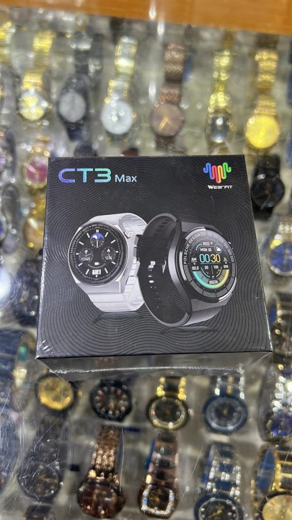 CT3 Max German Black Smart Watch - Image 3