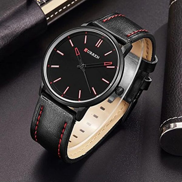 CURREN Original Brand Leather Straps Wrist Watch For Men With Brand (Box & Bag)-8233 - Image 2