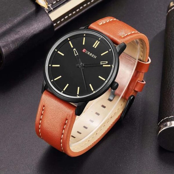 CURREN Original Brand Leather Straps Wrist Watch For Men With Brand (Box & Bag)-8233 - Image 4