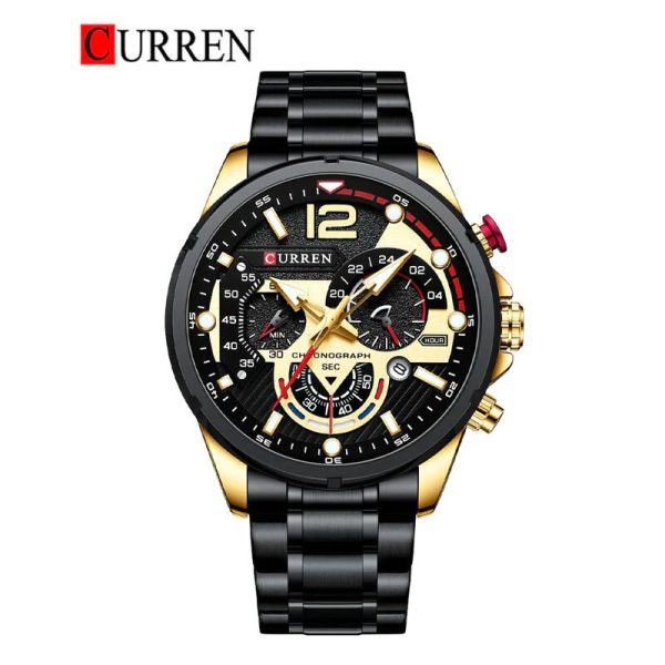 CURREN Original Brand Stainless Steel Band Wrist Watch For Men With Brand (Box & Bag)-8395