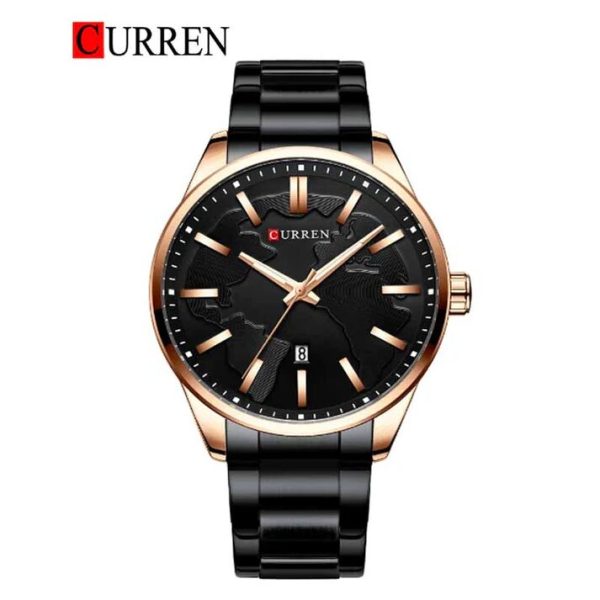 CURREN Original Brand Stainless Steel Band Wrist Watch For Men With Brand (Box & Bag)-8366