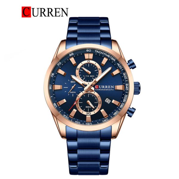 CURREN Stainless Steel Watch For Men With Box - Image 4