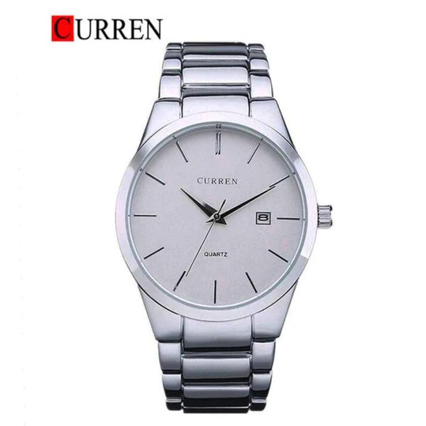 CURREN Original Brand Stainless Steel Band Wrist Watch For Men With Brand (Box & Bag)-8106