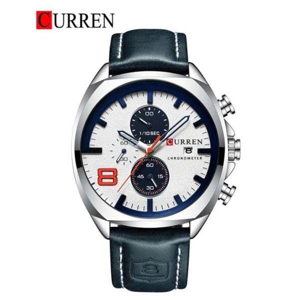 CURREN Original Brand Leather Straps Wrist Watch For Men With Brand (Box & Bag)-8324