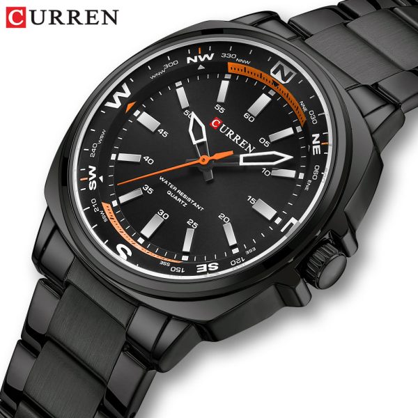 CURREN Stainless Steel Watch For Men With Box 8455