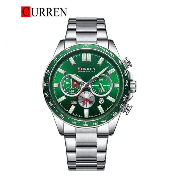 CURREN Original Brand Stainless Steel Band Wrist Watch For Men With Brand (Box & Bag)-8418 - Image 5