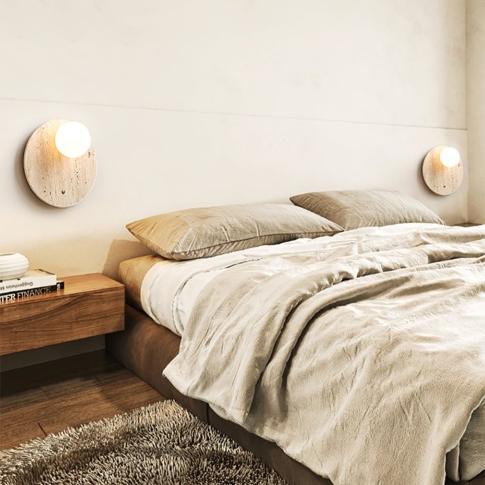 Luna Travertine Wall Sconce - Image 15