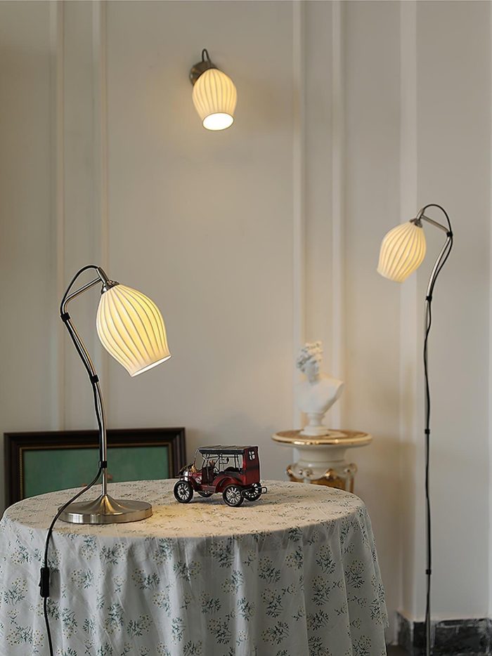 Ceramic Ribbed Wall Light - Image 28