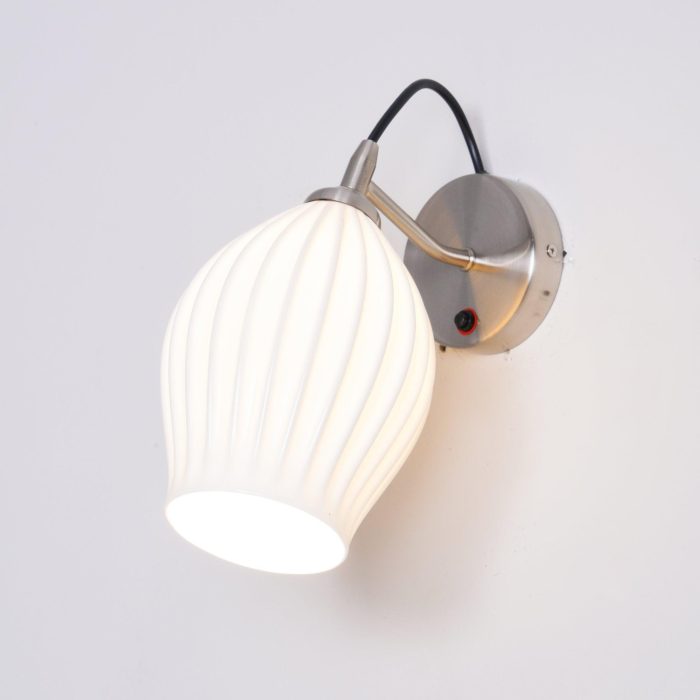 Ceramic Ribbed Wall Light - Image 4