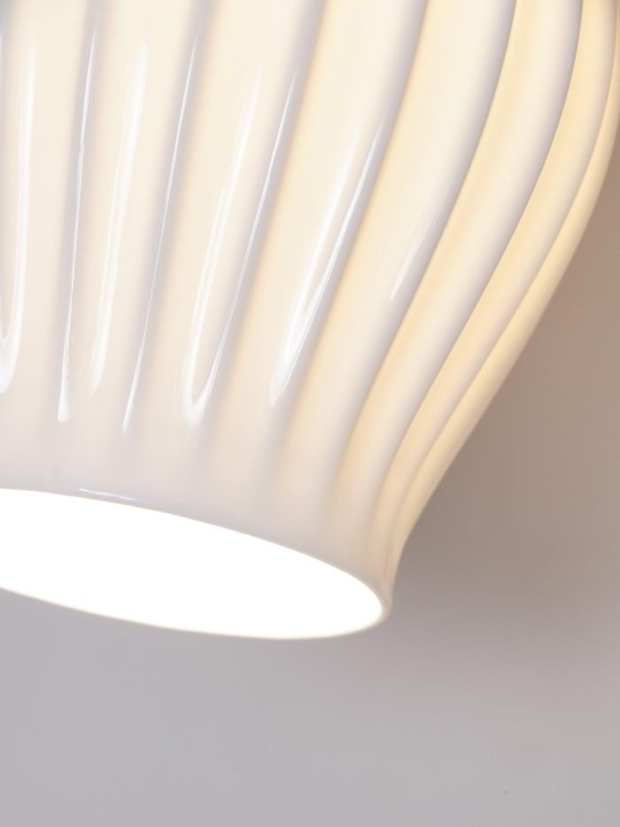 Ceramic Ribbed Wall Light - Image 36