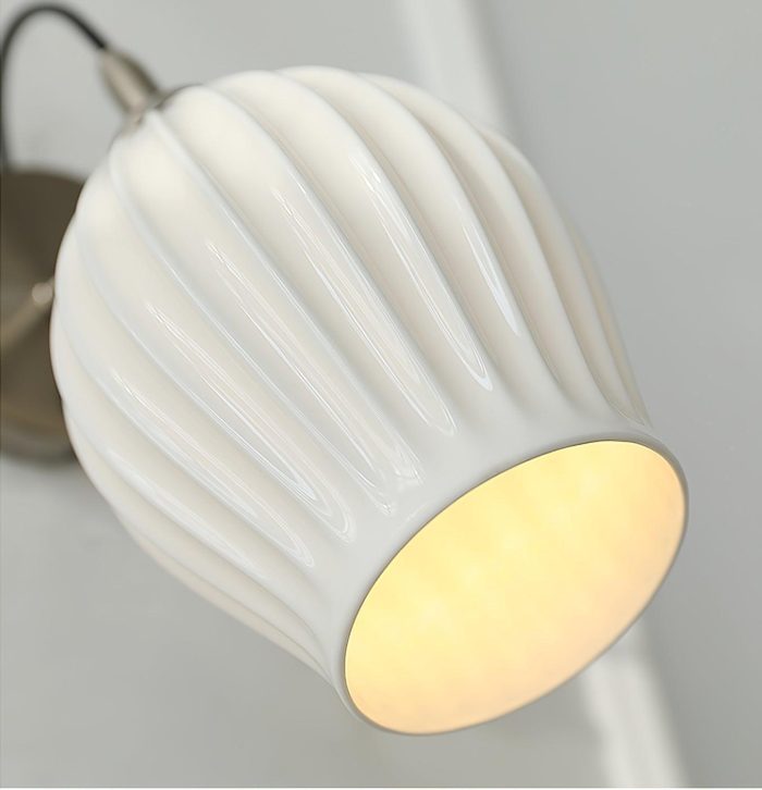 Ceramic Ribbed Wall Light - Image 10