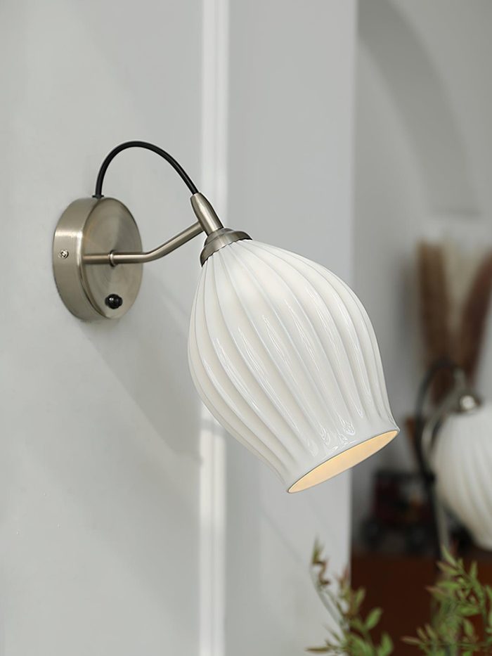 Ceramic Ribbed Wall Light - Image 32
