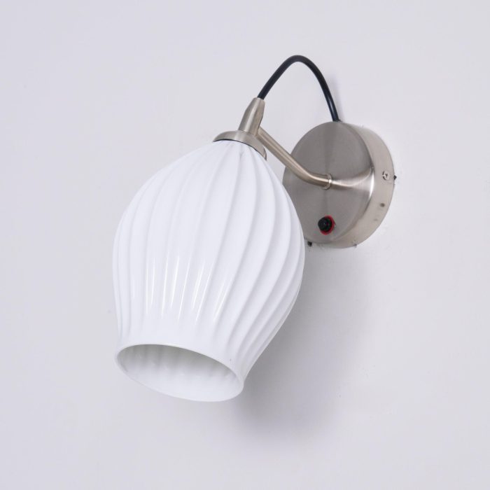 Ceramic Ribbed Wall Light - Image 12