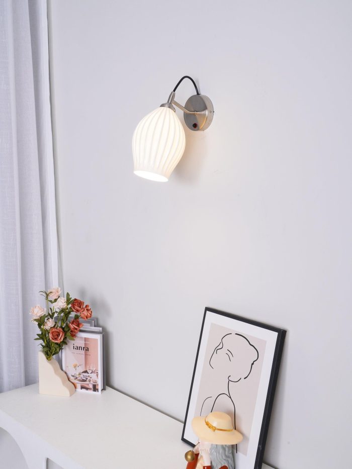Ceramic Ribbed Wall Light - Image 20