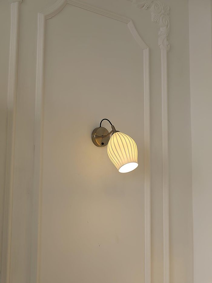 Ceramic Ribbed Wall Light - Image 33