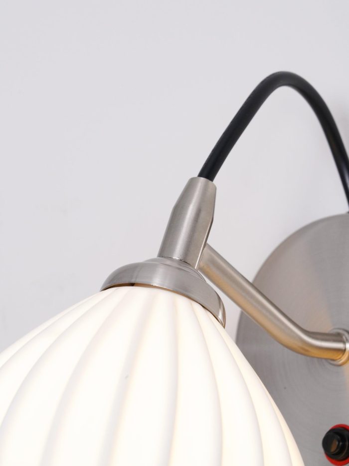 Ceramic Ribbed Wall Light - Image 35